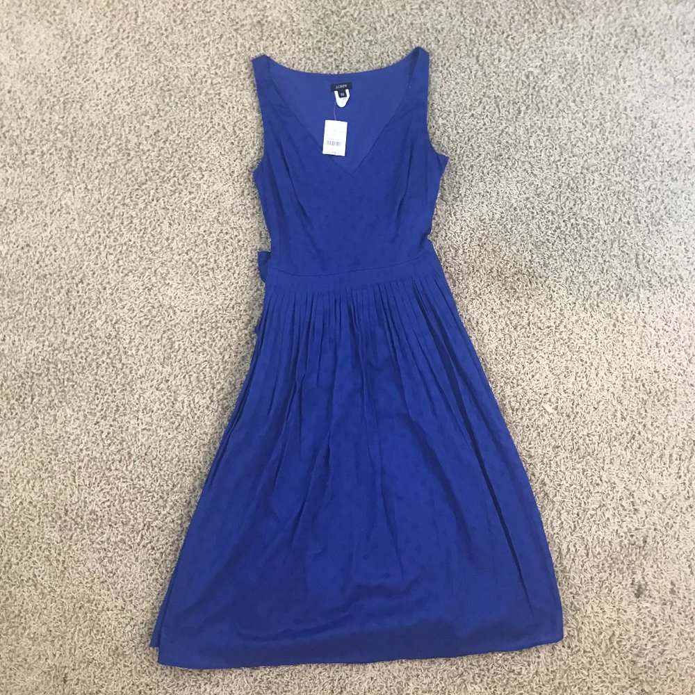 J Crew Blue Sleeveless Cotton Dress - Size 00